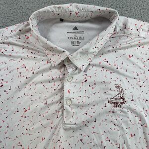 Pinehurst‎ Adidas Polo Shirt Men's XL White Short Sleeve Golf Resort Staff